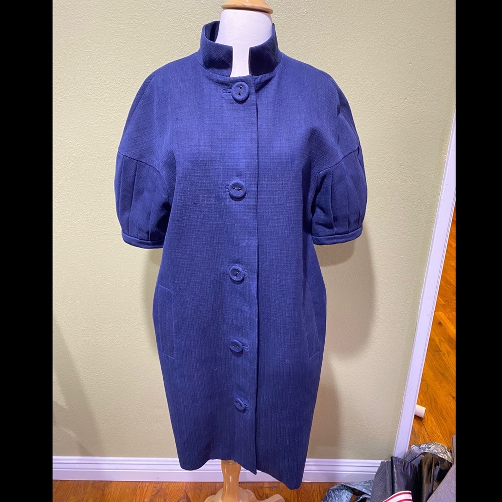 Martin Grant Paris. Jean-like-feel trendy peacoat